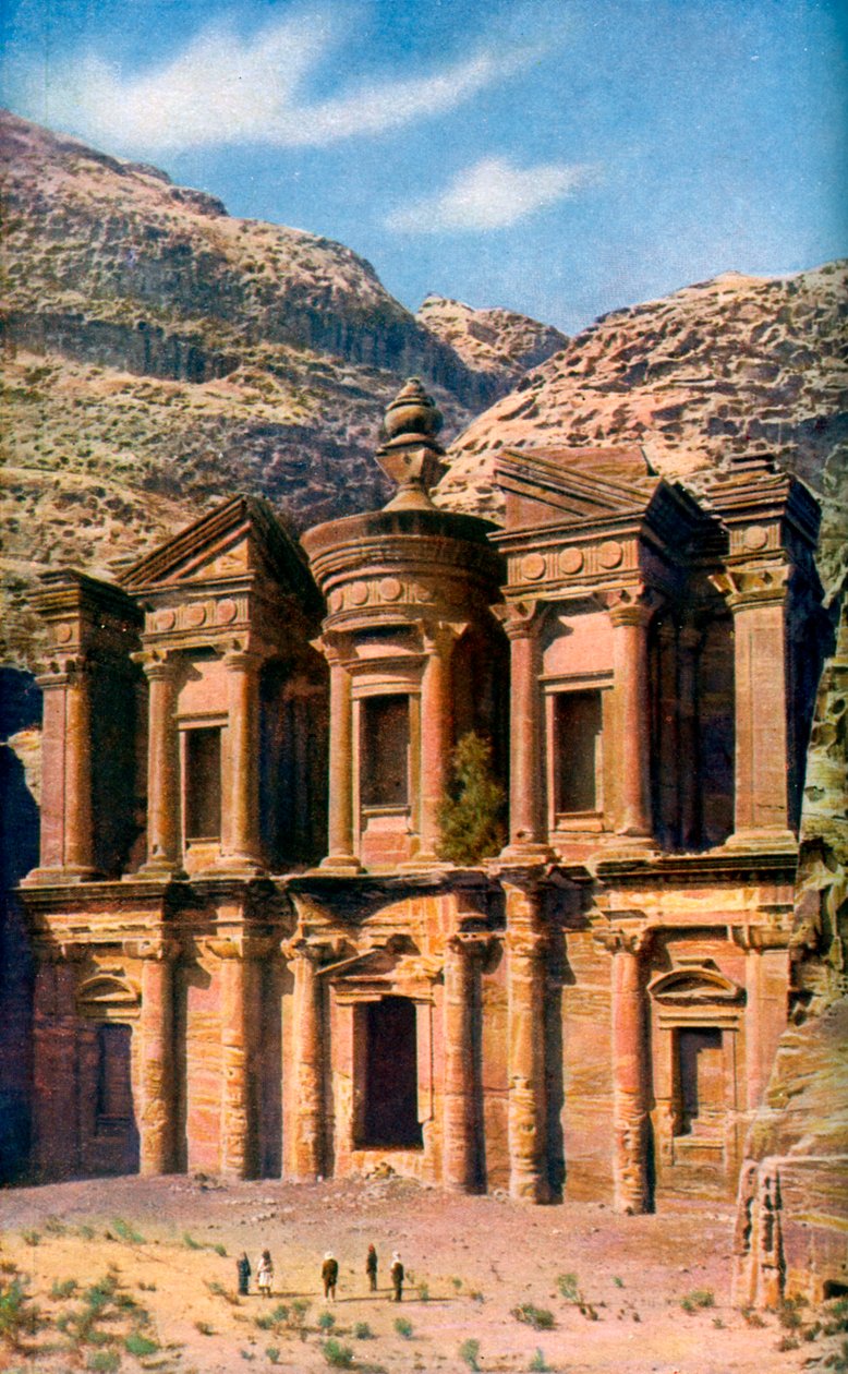 El Deir Manastırı, Petra, Ürdün, c1924 by Unbekannt
