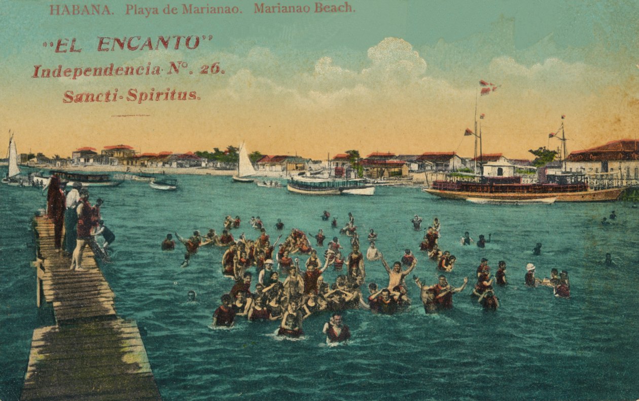 Bağımsızlık Büyüsü, Sancti-Spiritus. Mariano Plajı. Havana, c1910 by Unbekannt
