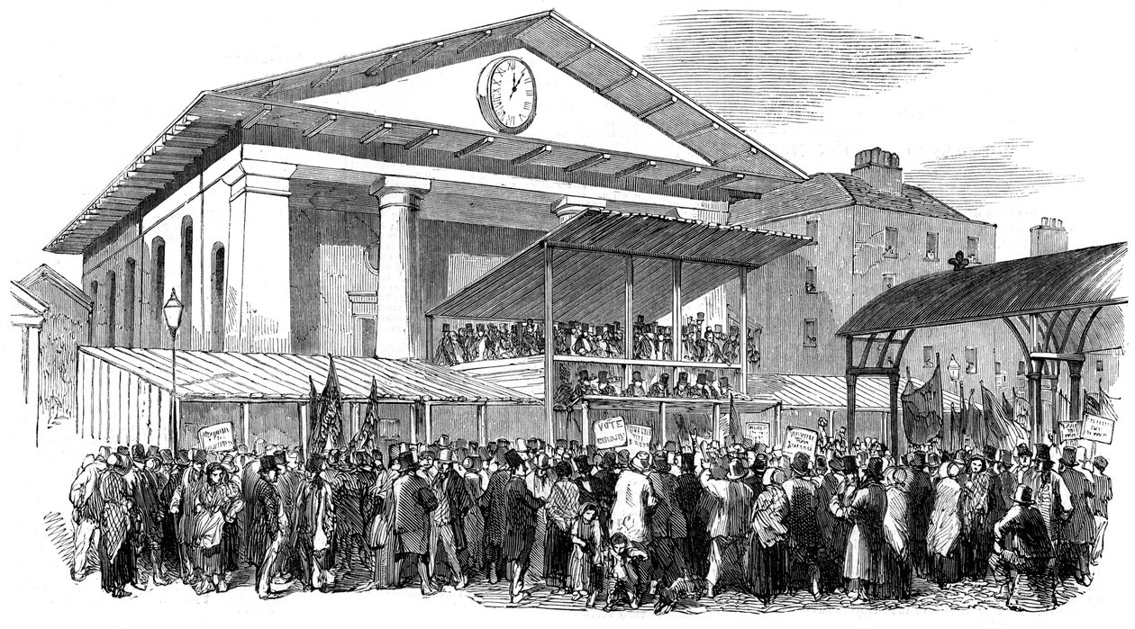 Westminster seçimleri sırasında Covent Garden
