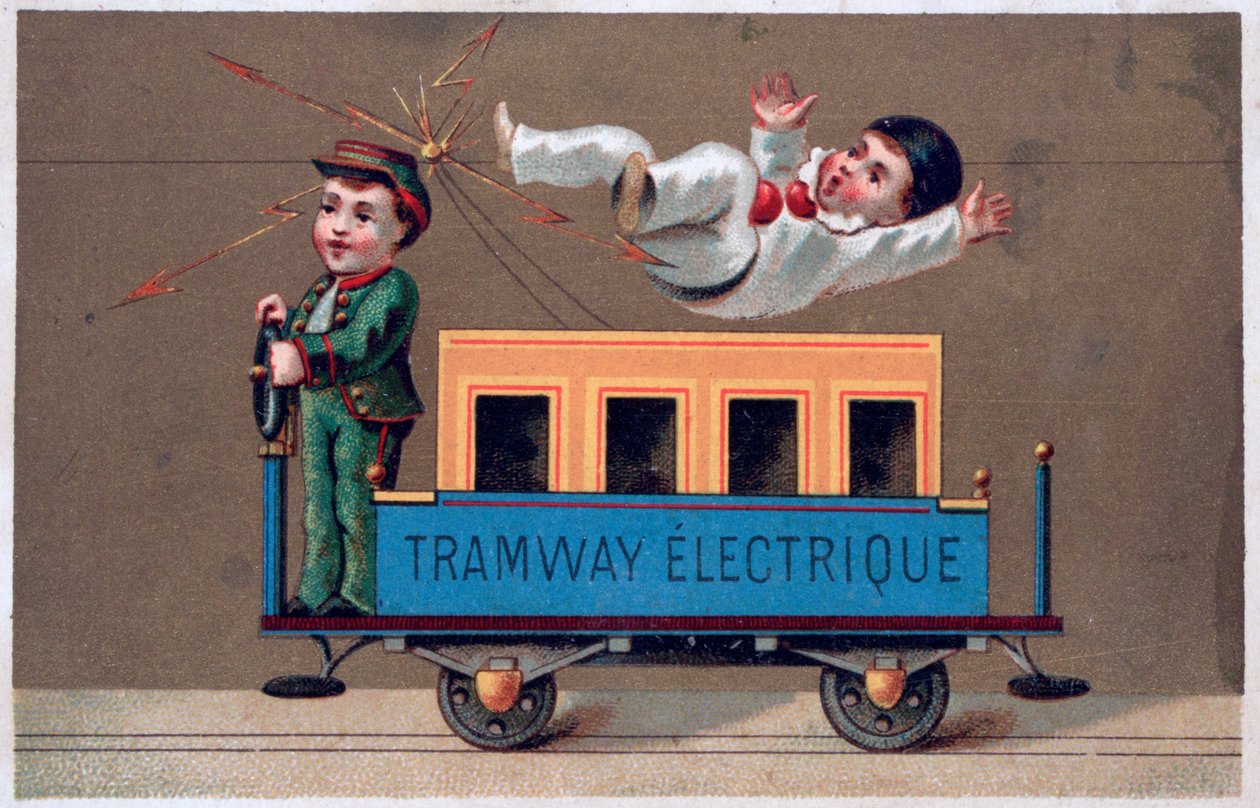 Elektrikli Tramvay, 19. yüzyıl by Unbekannt