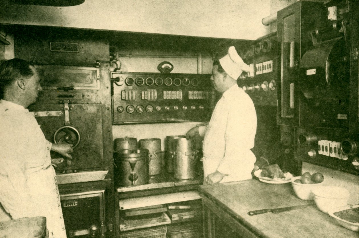 Elektrikle Donatılmış Tren Mutfağı, Londra ve Kuzey Doğu Demiryolu, 1930. by Unbekannt
