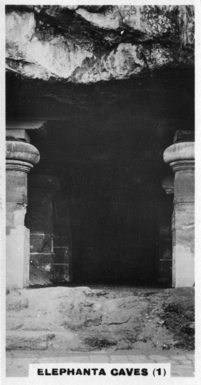 Elephanta Mağaraları, Bombay, Hindistan, c1925 by Unbekannt