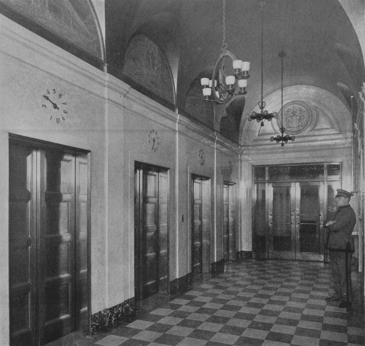 Asansör lobisi, Ticaret Odası Binası, Newark, New Jersey, 1924 by Unbekannt