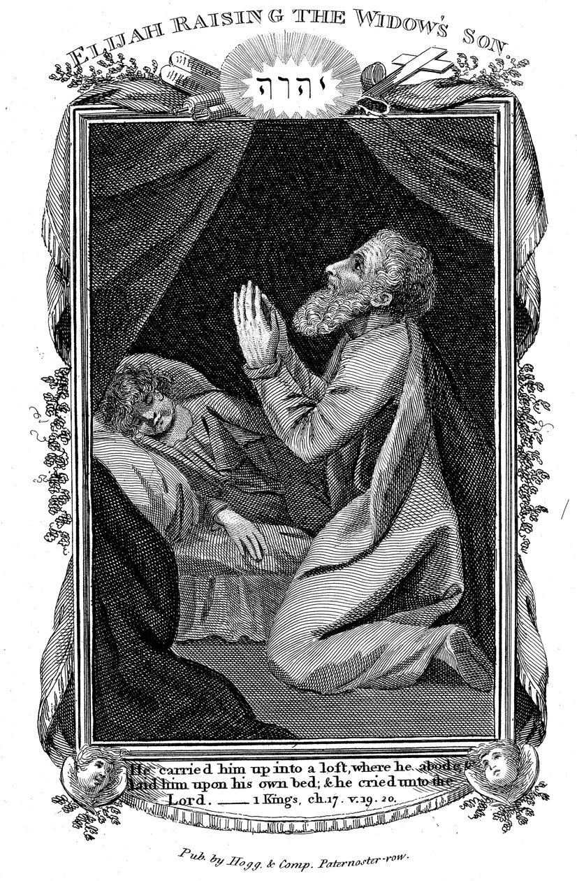Elijah dulları yetiştiriyor oğlu, c1808 by Unbekannt