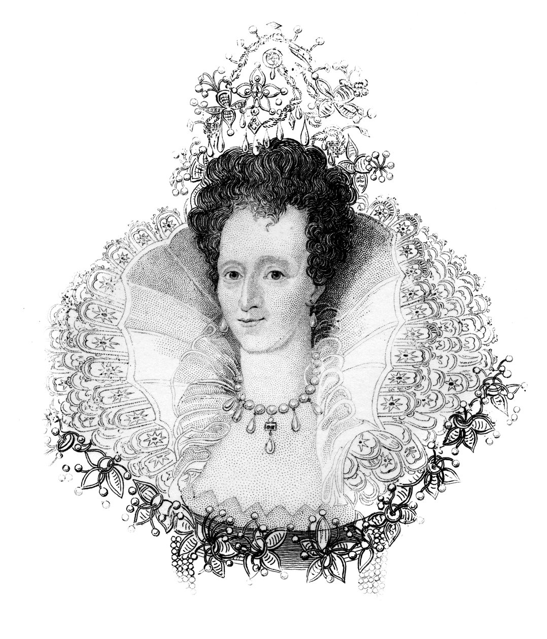 Elizabeth I, İngiltere Kraliçesi, c1850 by Unbekannt