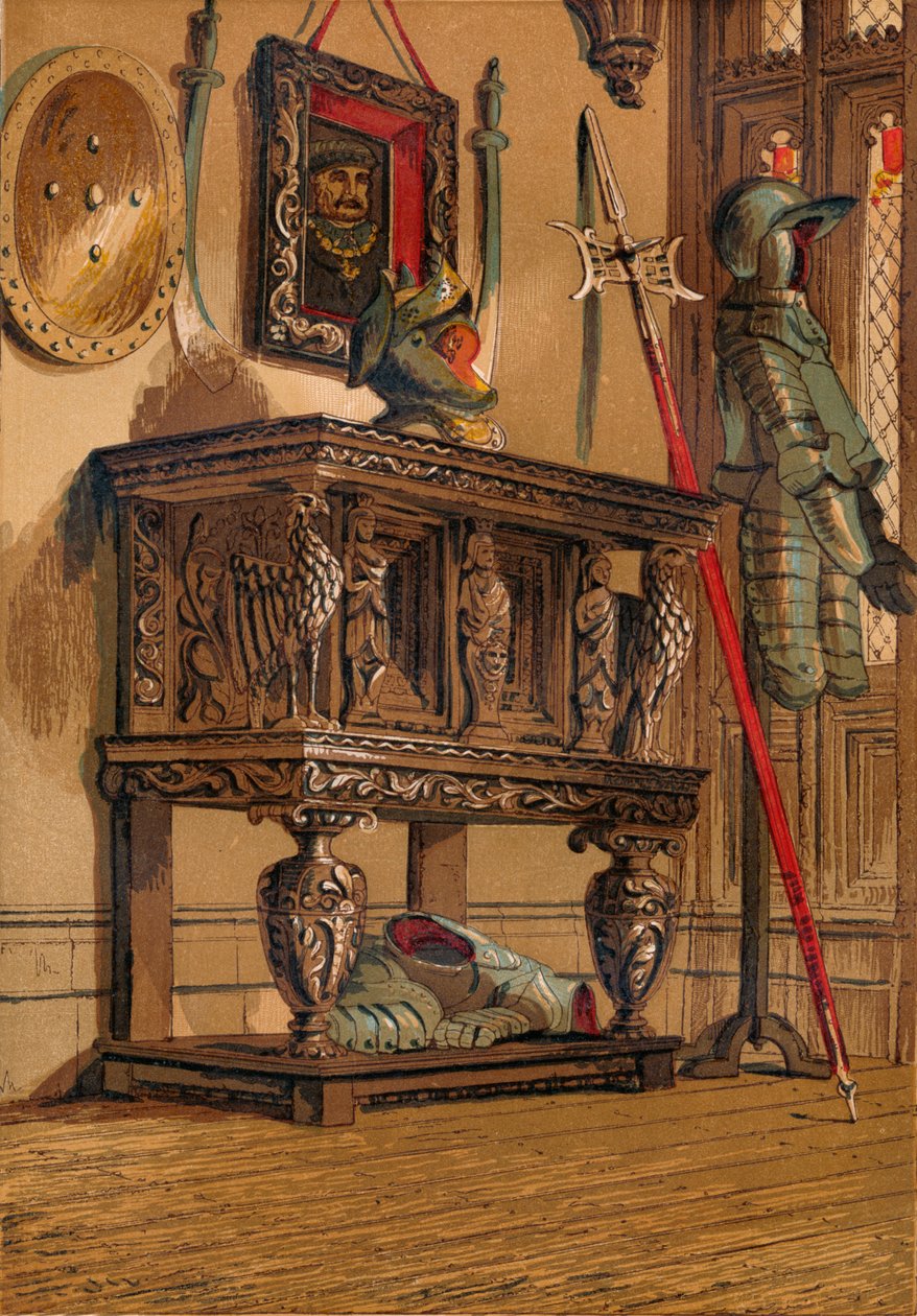Elizabeth Dönemi Büfe veya Avlu Dolabı, c1845, 1864 by Unbekannt