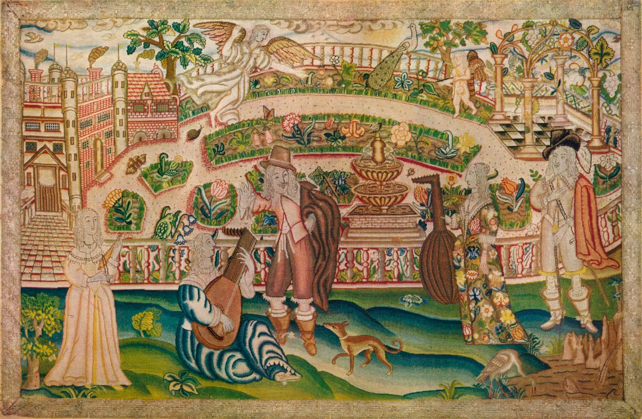 İşlemeli Resim, 17. Yüzyıl, 1929 by Unbekannt