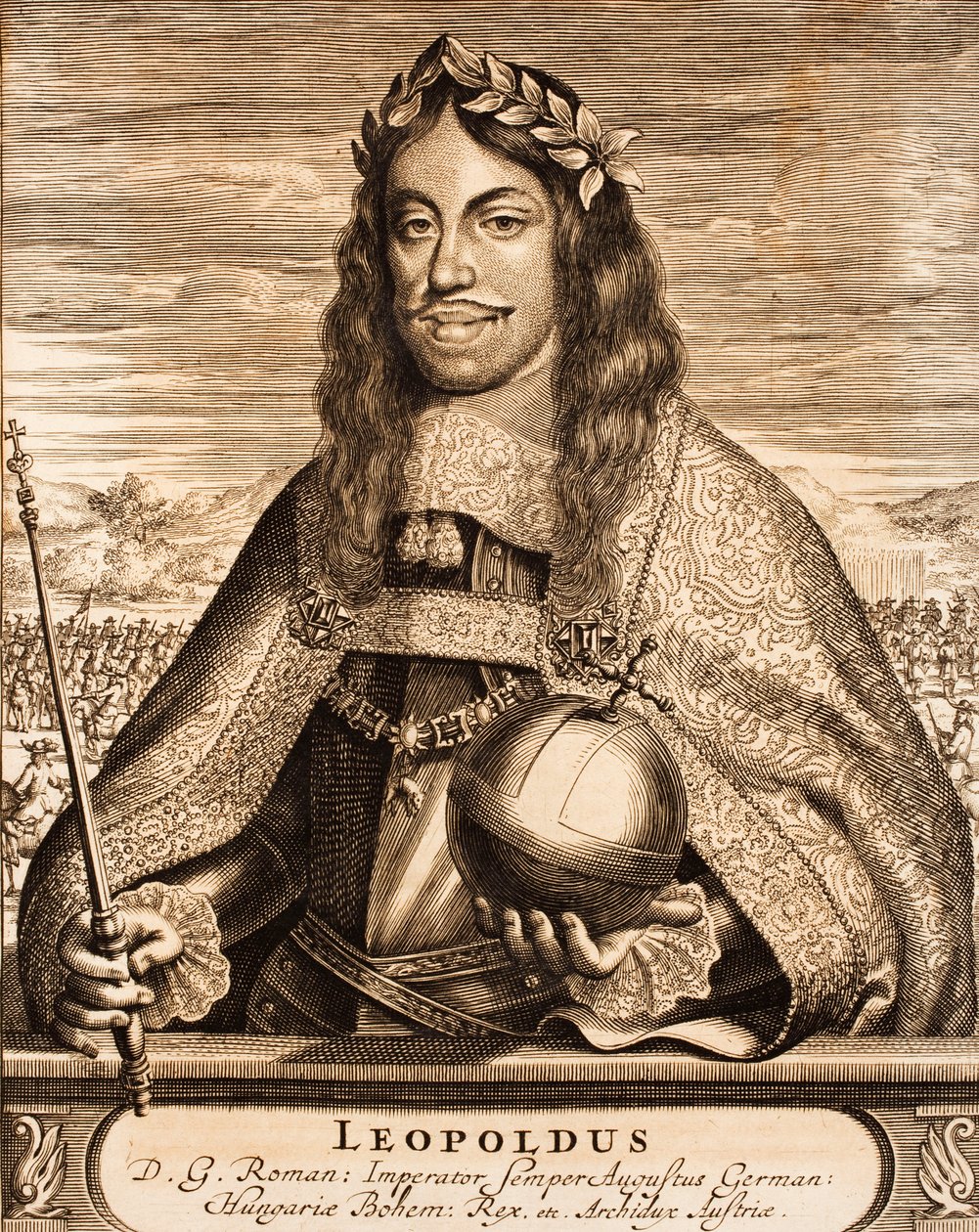 İmparator Leopold I 1640-1705 Gönderen: Savaş Sahnesi, 1675. by Unbekannt