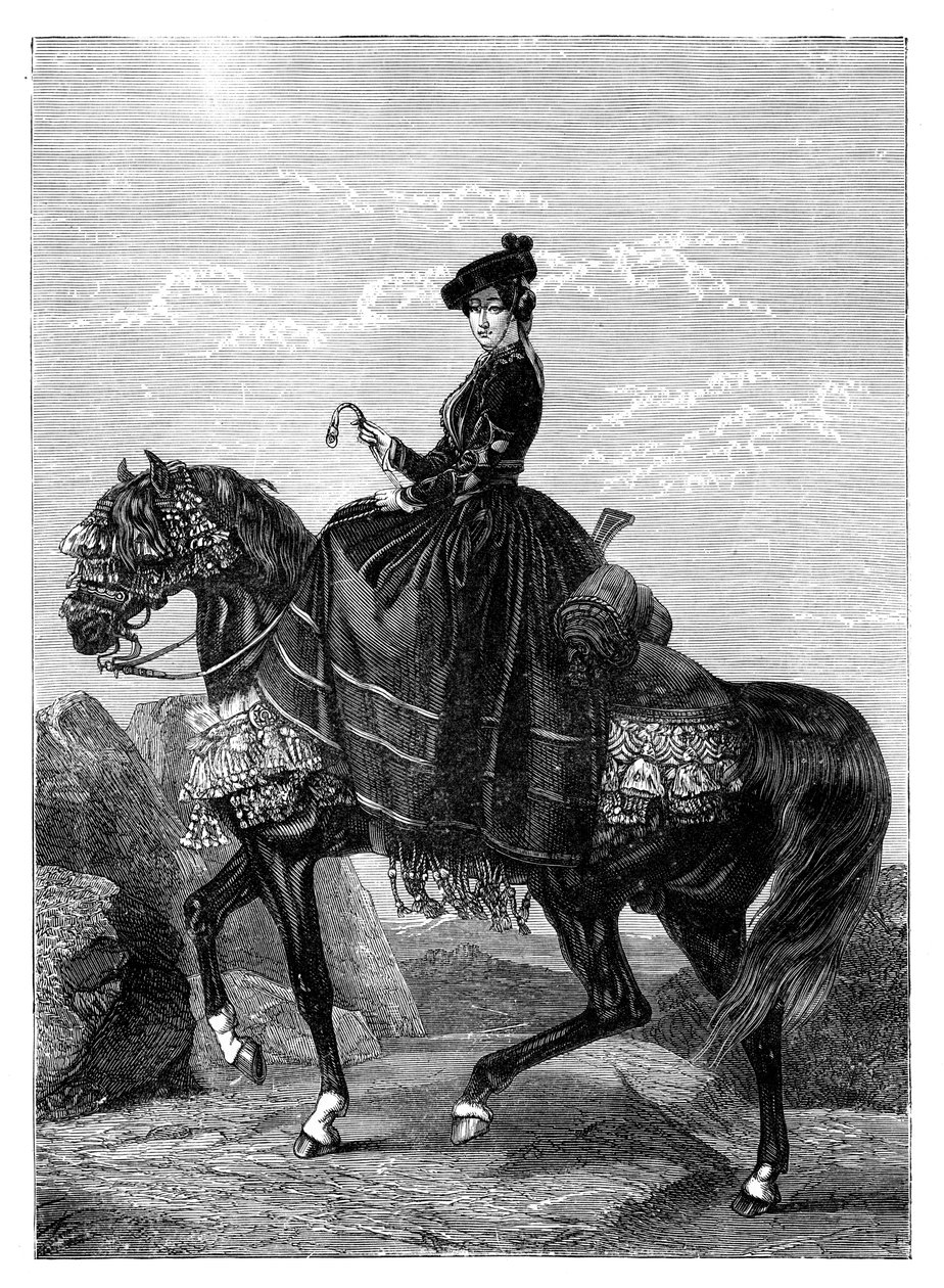 İmparatoriçe Eugenie de Montijo 1826-1920 by Unbekannt