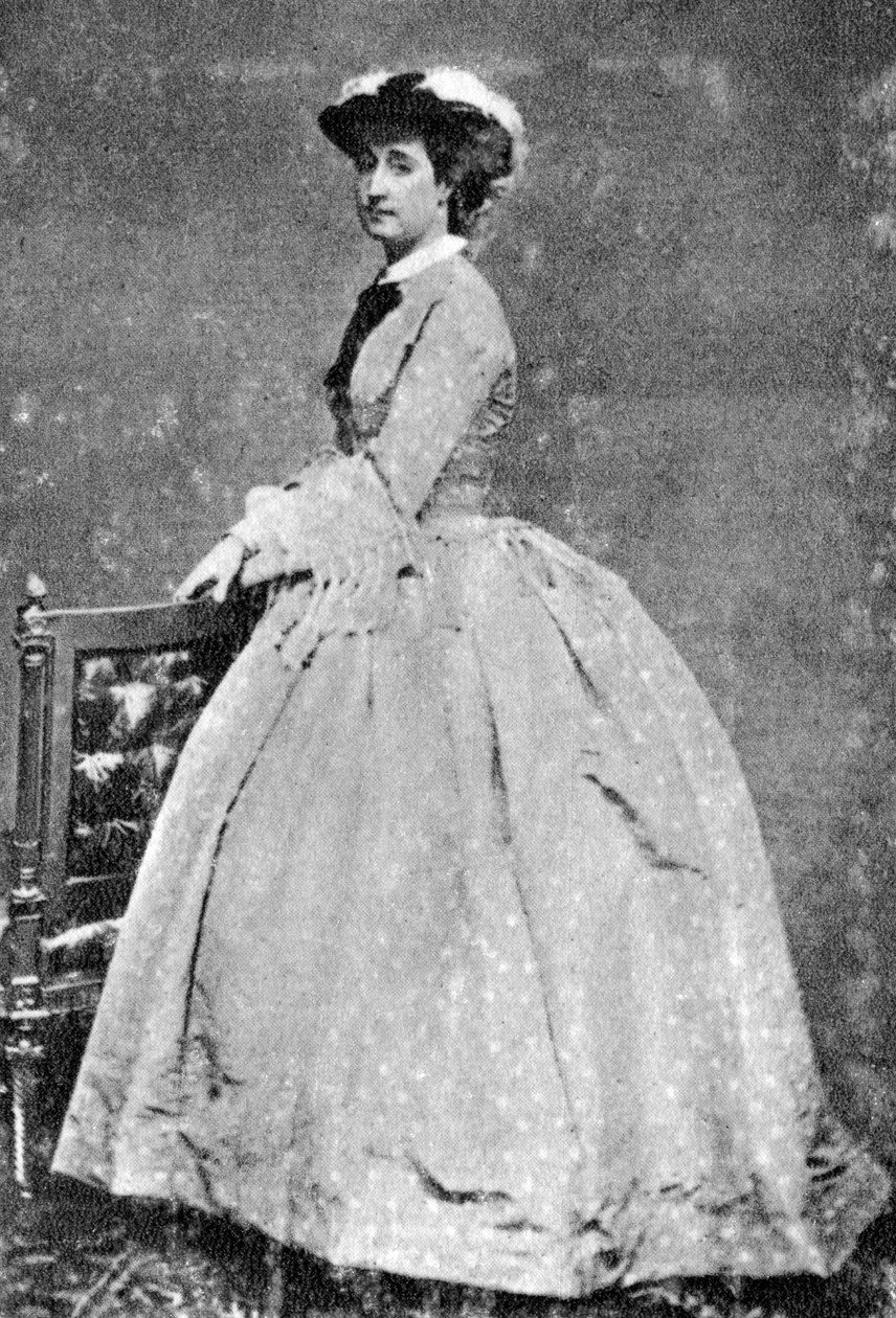 Fransa İmparatoriçesi Eugenie, c1858-1870 by Unbekannt