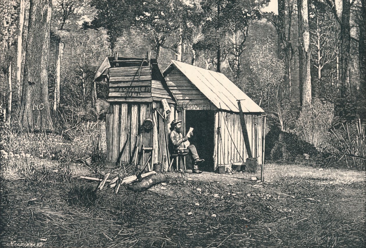 Avustralyalı Gecekondu Kampı, 1896 by Unbekannt