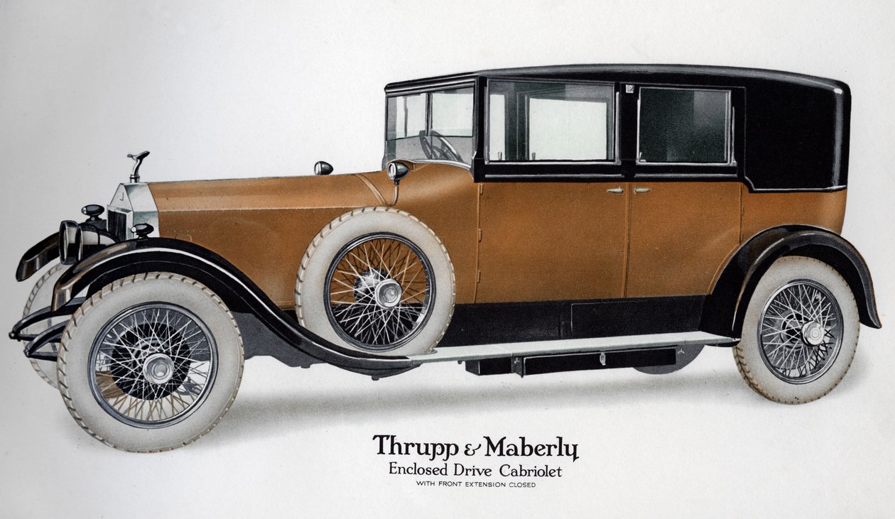 Kapalı sürücü Rolls-Royce cabriolet, uzatma kapalı, c1910-1929 by Unbekannt