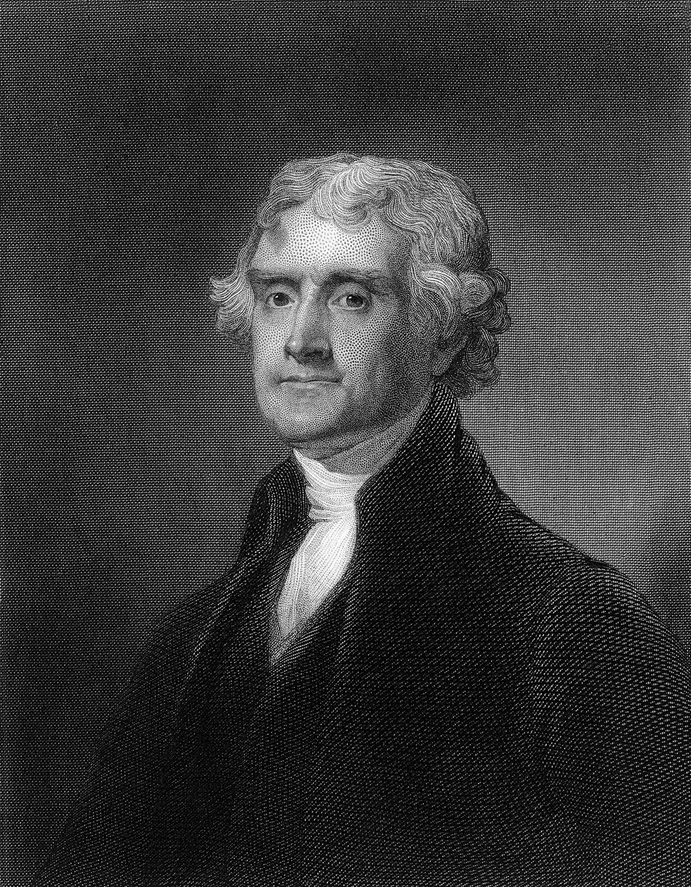 Thomas Jefferson gravürü (s/b fotoğraf) by Unbekannt