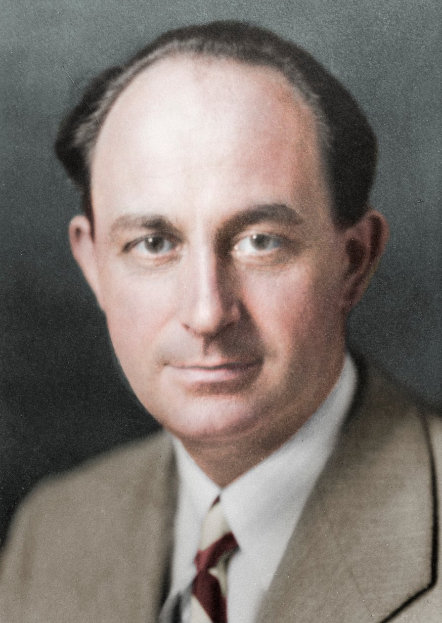 Enrico Fermi, İtalyan asıllı Amerikalı nükleer fizikçi, c1938 by Unbekannt