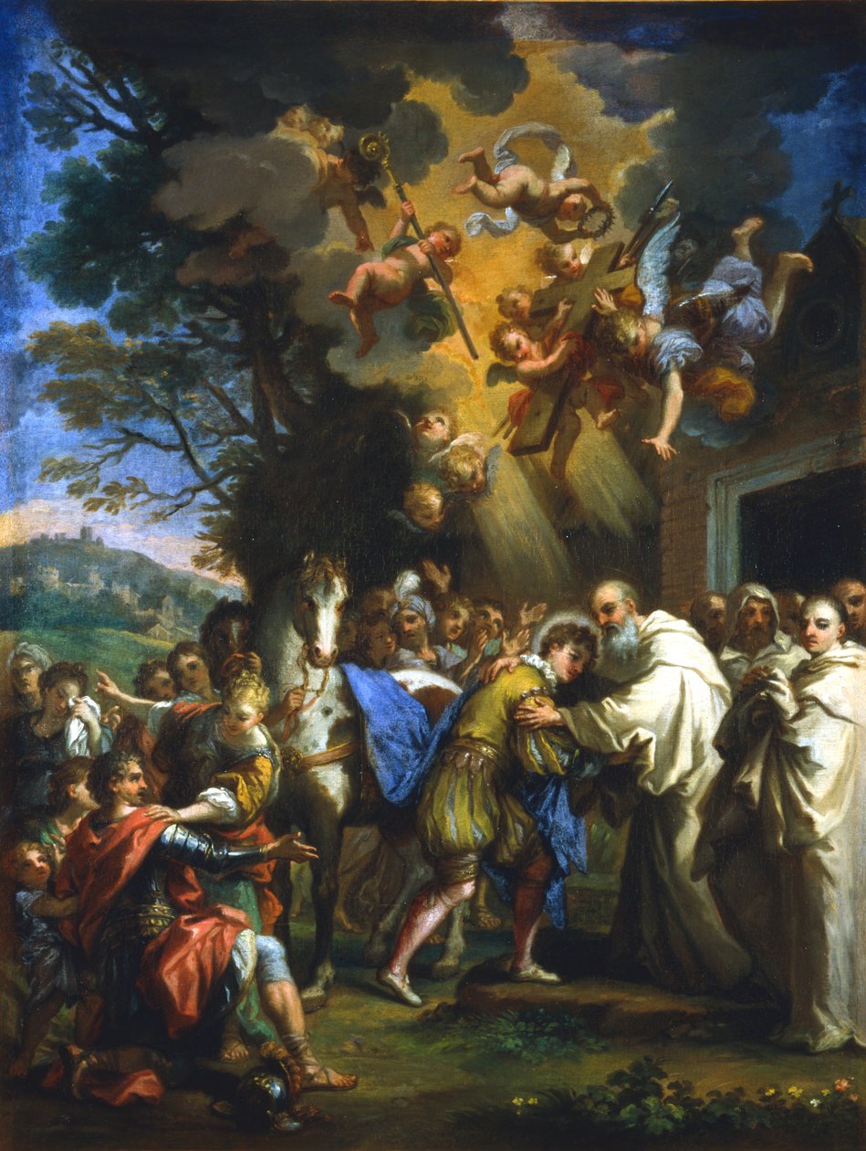 'St Bernard'ın Şehre Girişi', c1630-1679 by Unbekannt