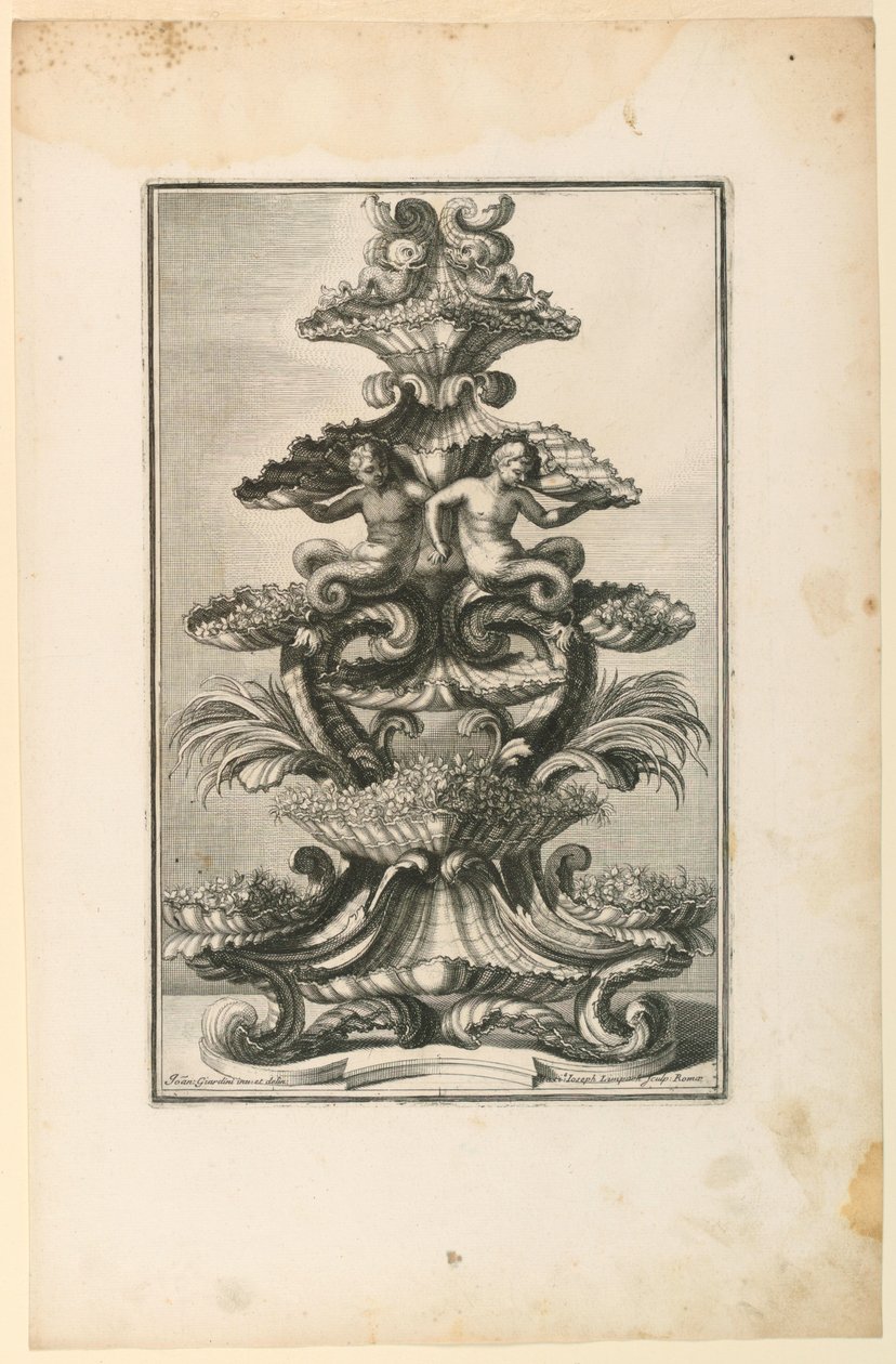 Epergne, Çizimlerden by Unbekannt