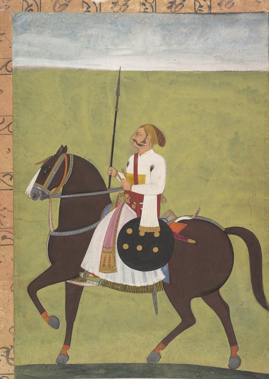 Bir Asilzadenin Binicilik Portresi, ca. 1710-20. by Unbekannt
