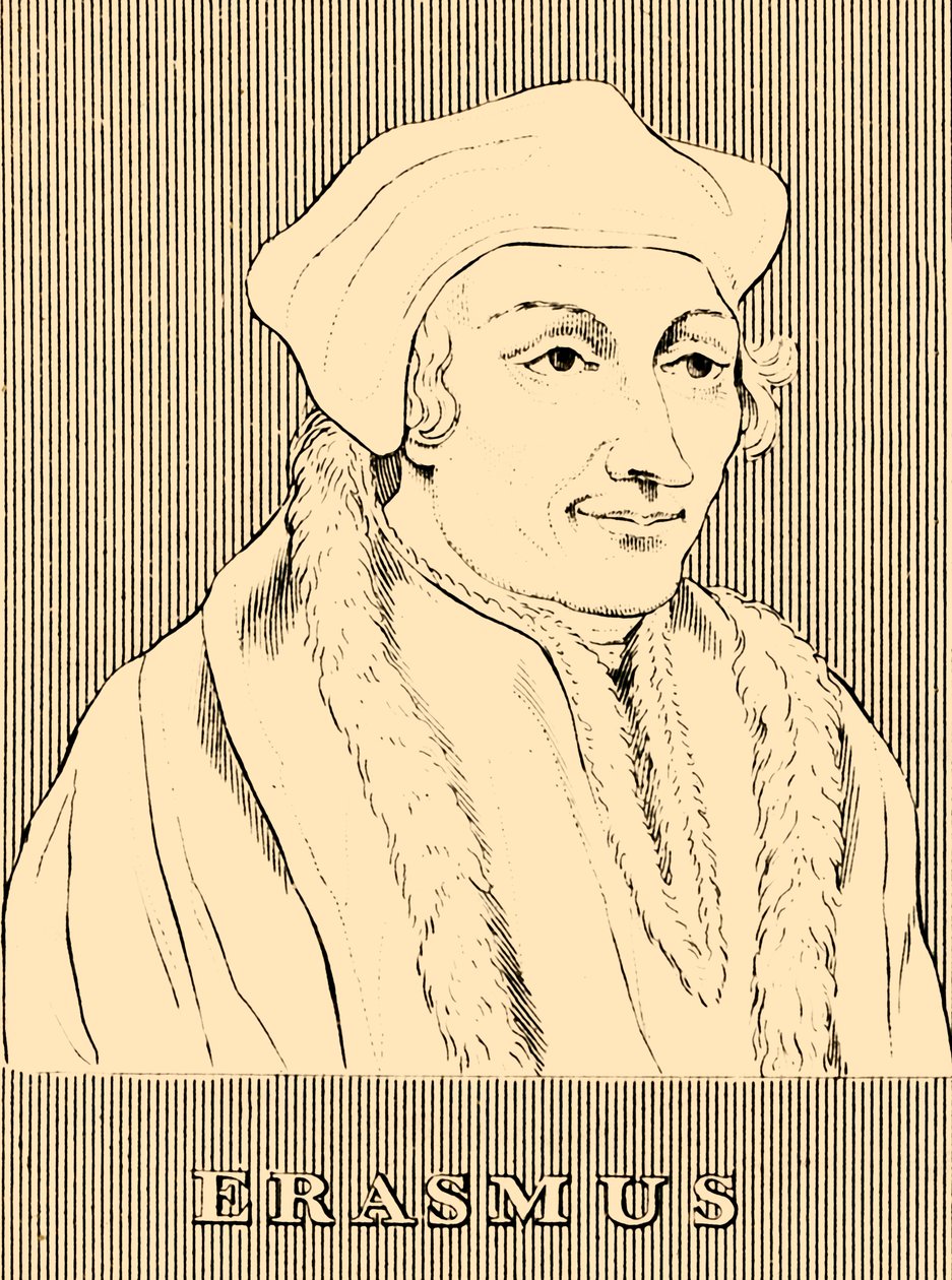 Erasmus, 1466-1536, 1830. by Unbekannt