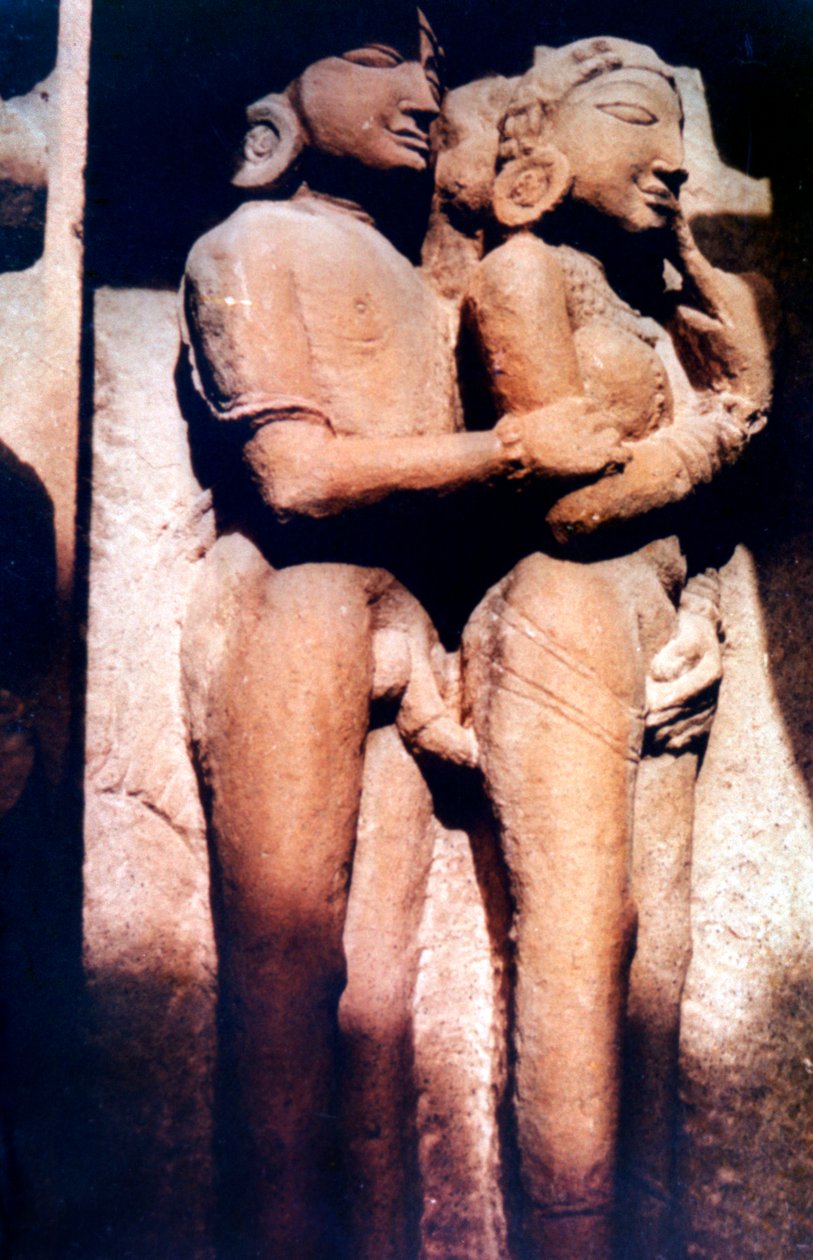 Erotik Heykel, Hindu Tapınağı, Khajuraho, Hindistan, 950 - 1050 by Unbekannt