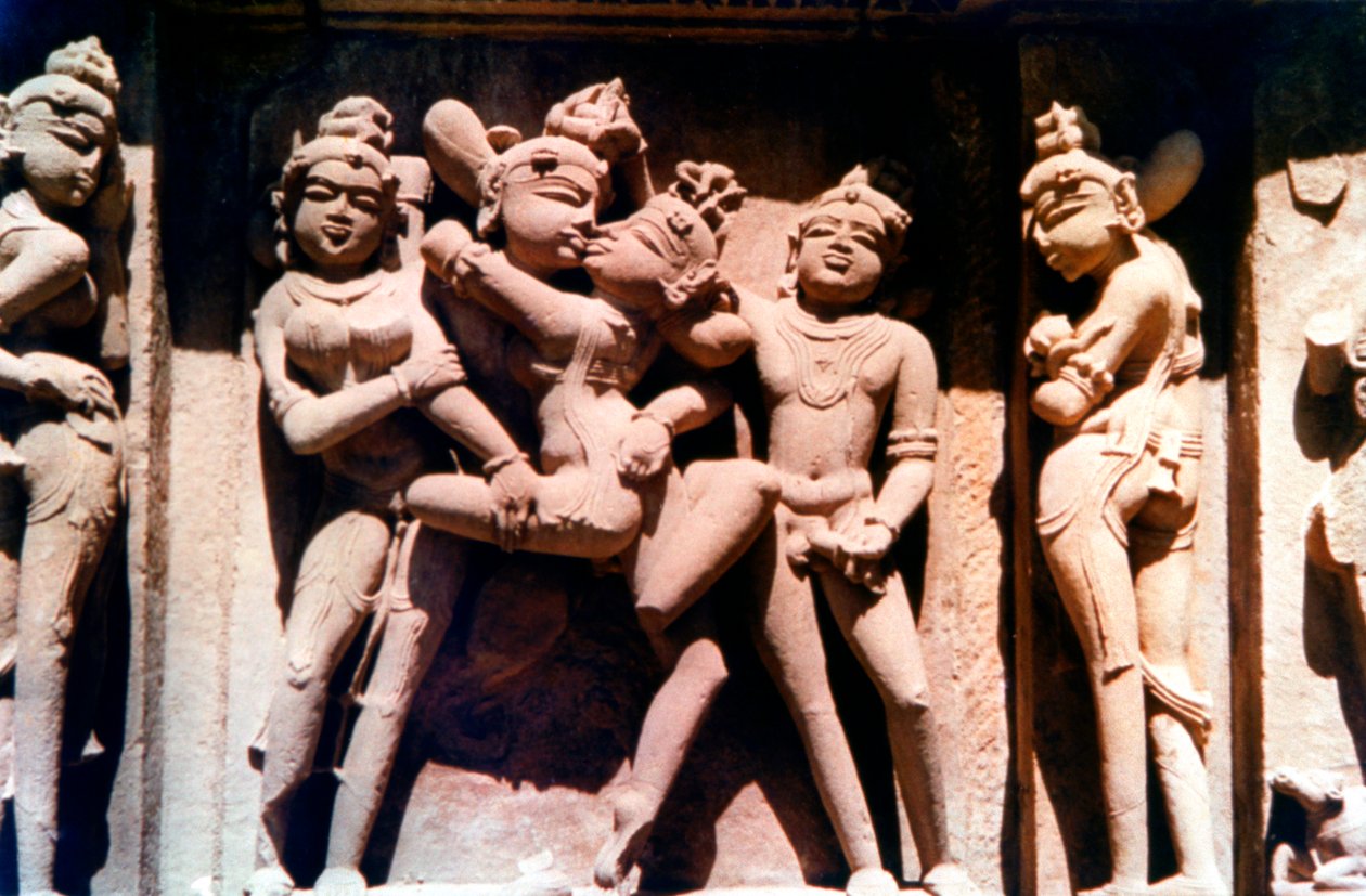 Erotik Heykel, Hindu Tapınağı, Khajuraho, Hindistan, 950 - 1050 by Unbekannt