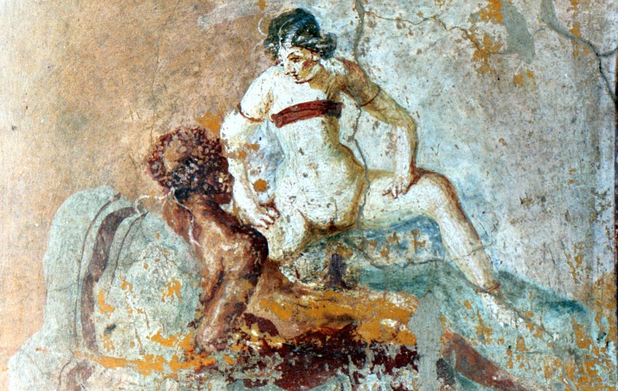 Erotik duvar resmi, Pompeii, İtalya by Unbekannt