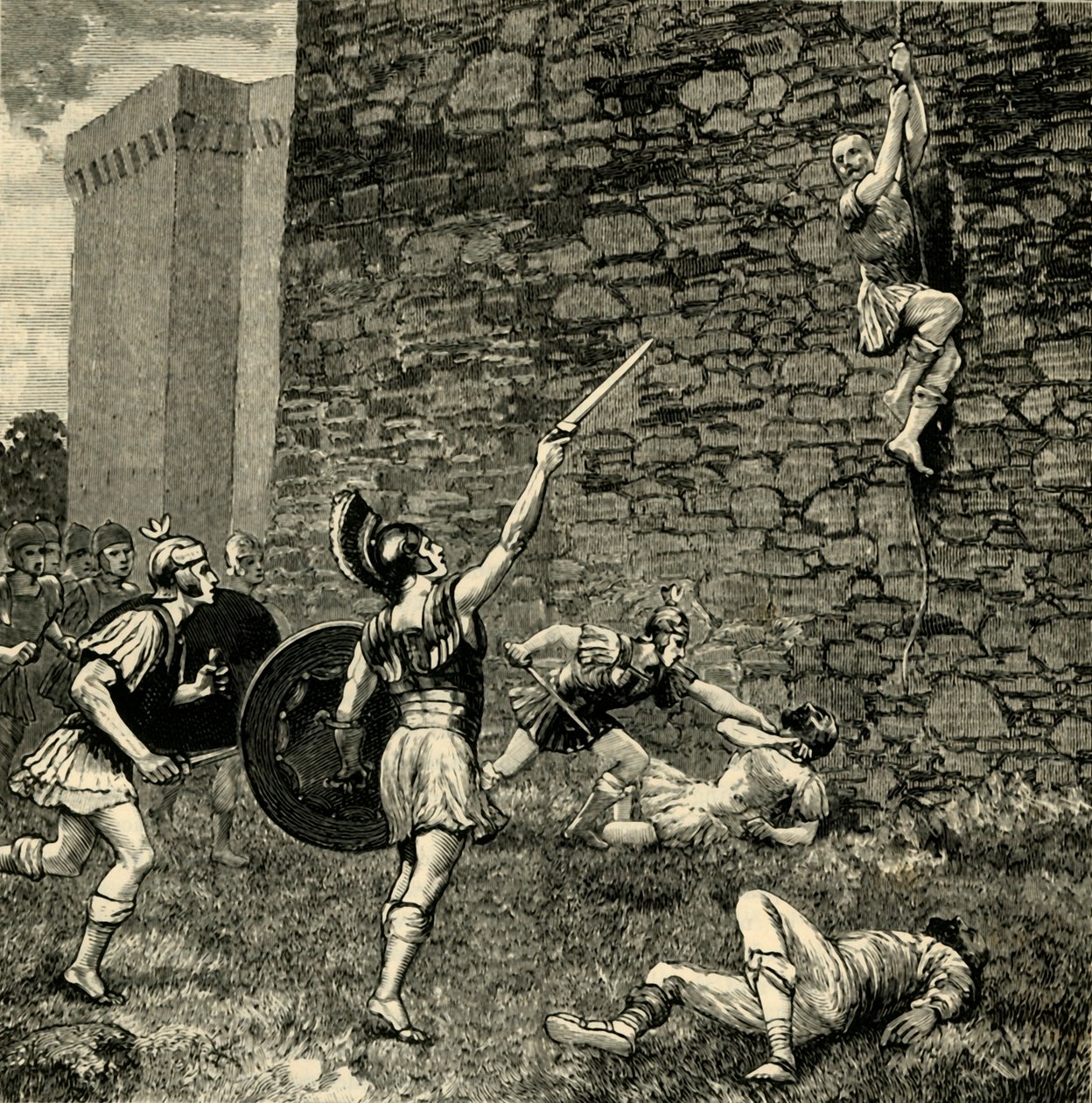 Genç Marius'un Praeneste'den Kaçışı, 1890. by Unbekannt