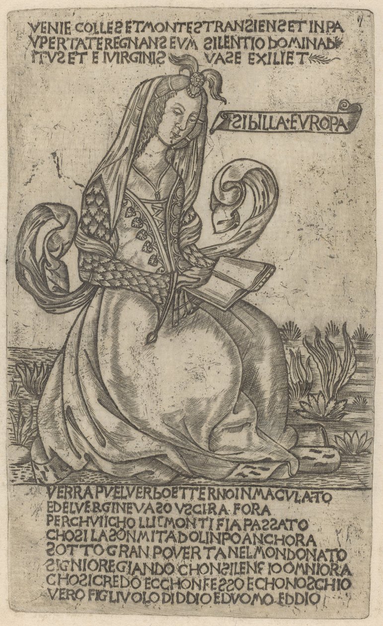 Avrupa Sibyl, 15. yüzyılın başlarında. by Unbekannt