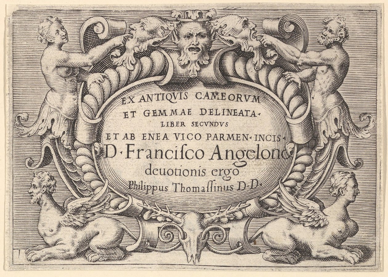 Enea Vic tarafından Tasvir Edilen Cameorum ve Gemma Kadimlerinin Kitabı..., yaklaşık olarak yayınlandı. 1599-1622. by Unbekannt