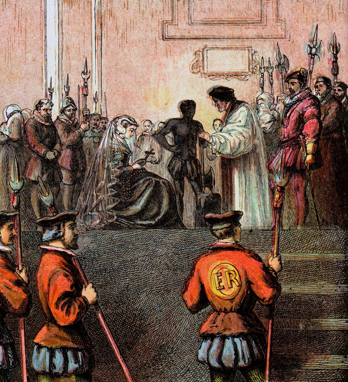 İskoç Kraliçesi Mary'nin İnfazı, 1587, c1850 by Unbekannt