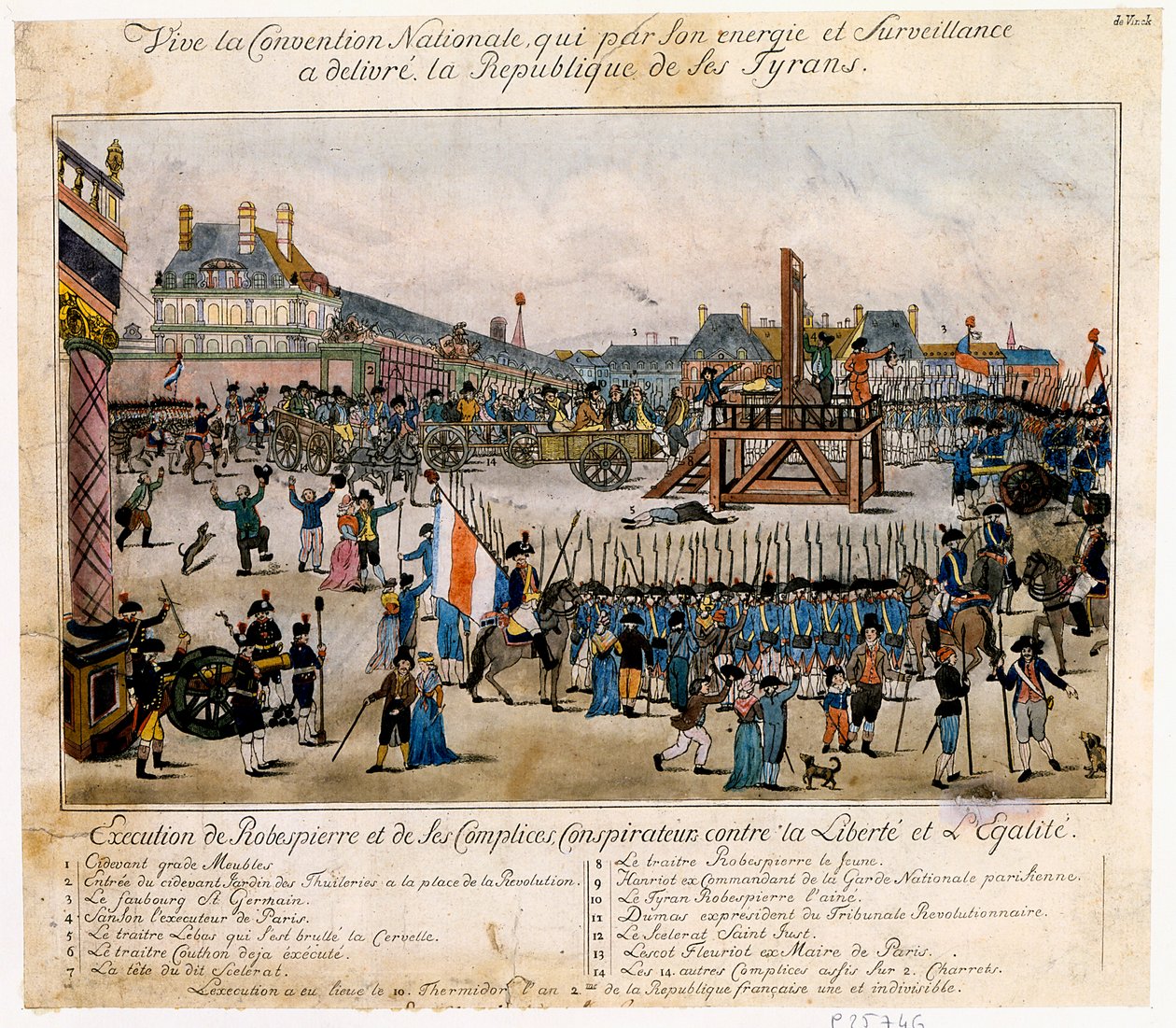 Robespierre ve suç ortaklarının idamı, 1794 by Unbekannt