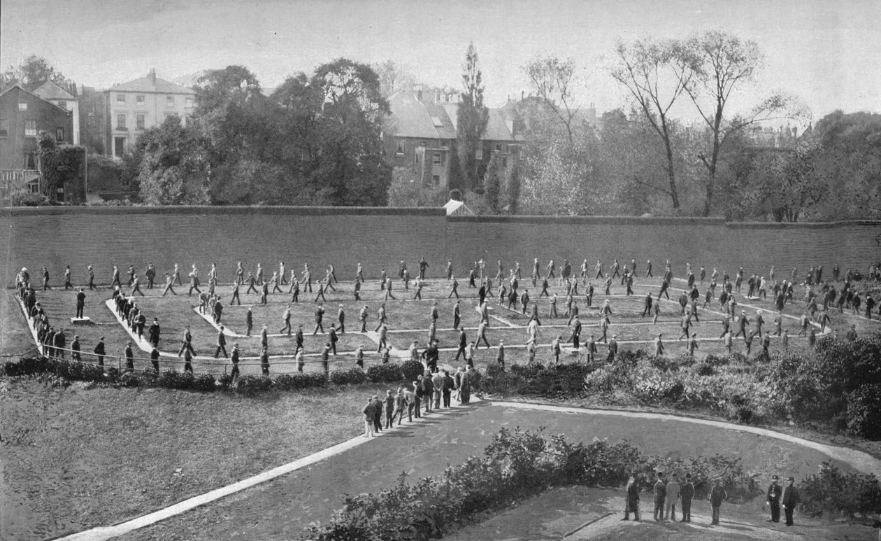 Holloway Hapishanesi'ndeki egzersiz alanı, Londra, c1901 1901 by Unbekannt