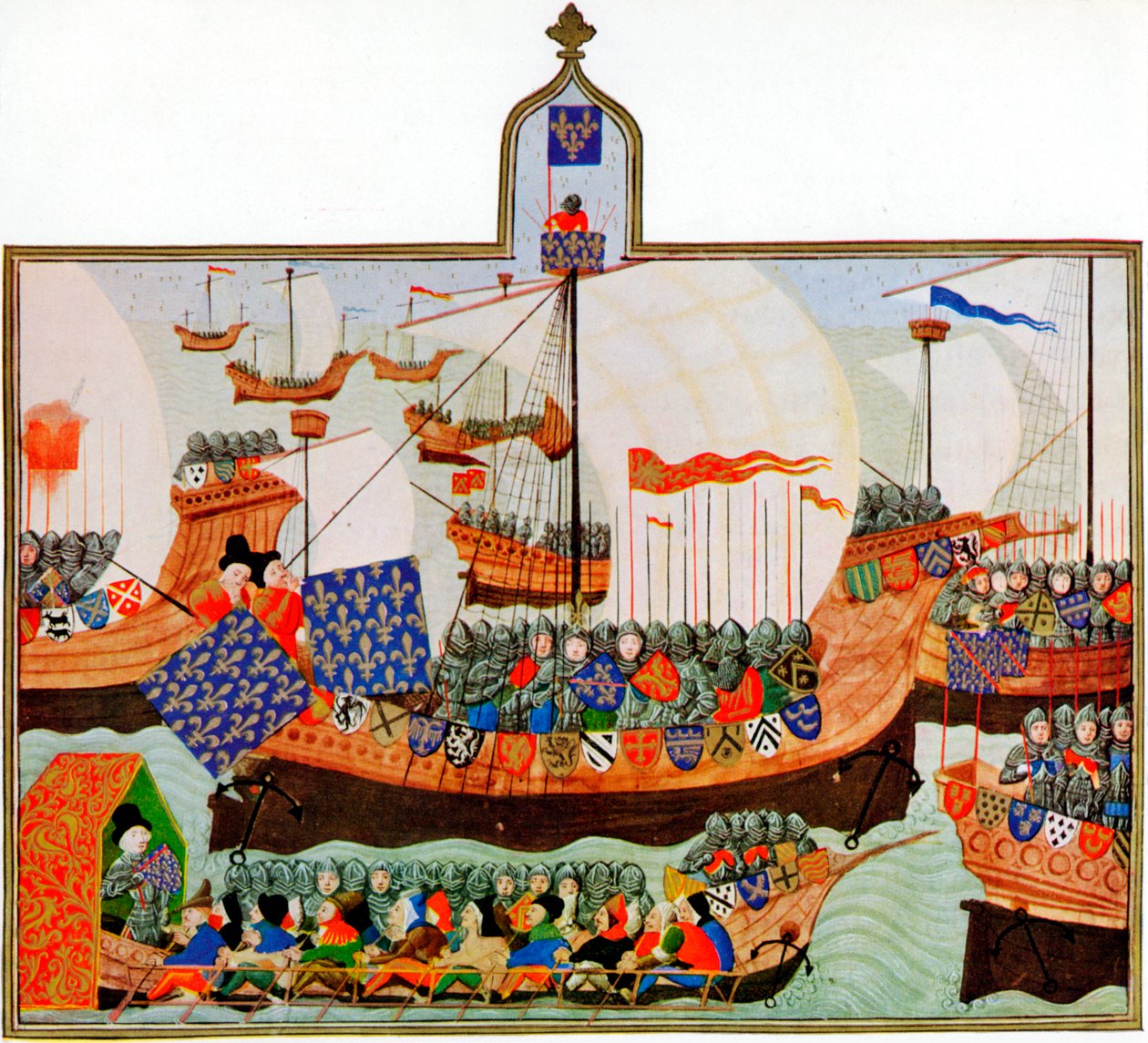 Afrika korsanlarıyla yüzleşmek için sefer, 1390 by Unbekannt