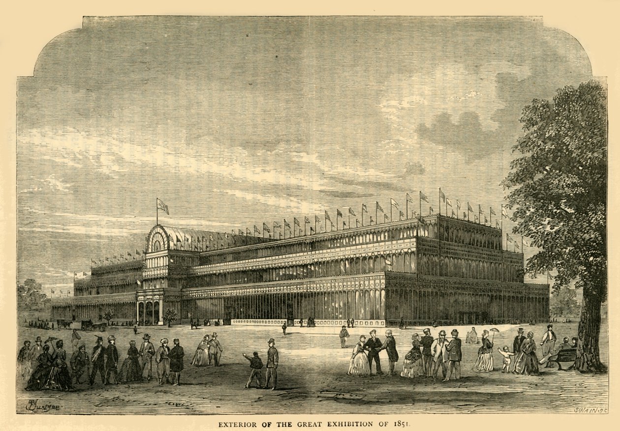 1851, c1876 Büyük Sergisinin Dış Görünümü. by Unbekannt
