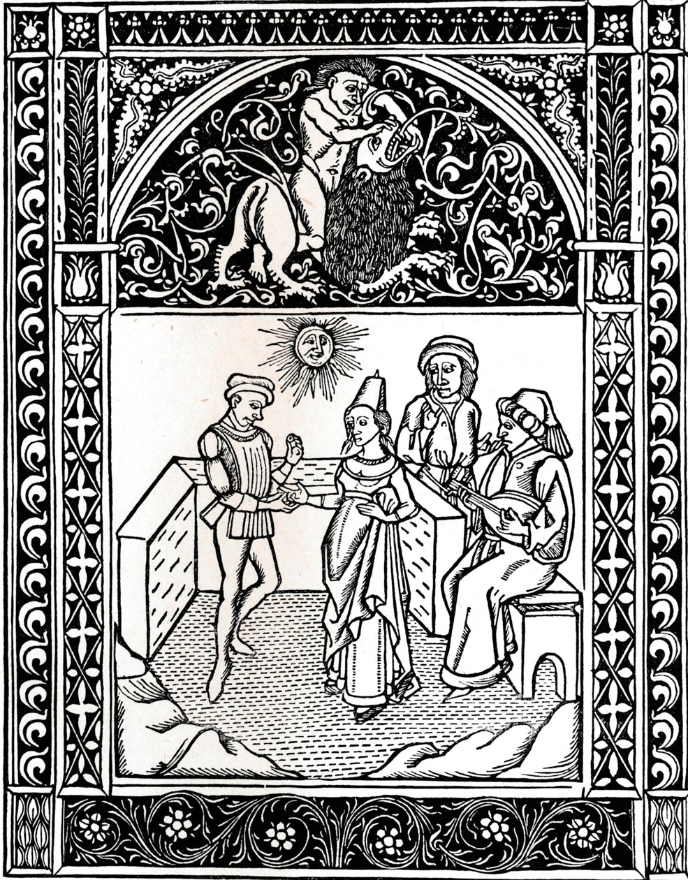 Fable VIII: Bir Hırsızla Evli Kadın. Ezops Masalları, 1485, 1917 by Unbekannt