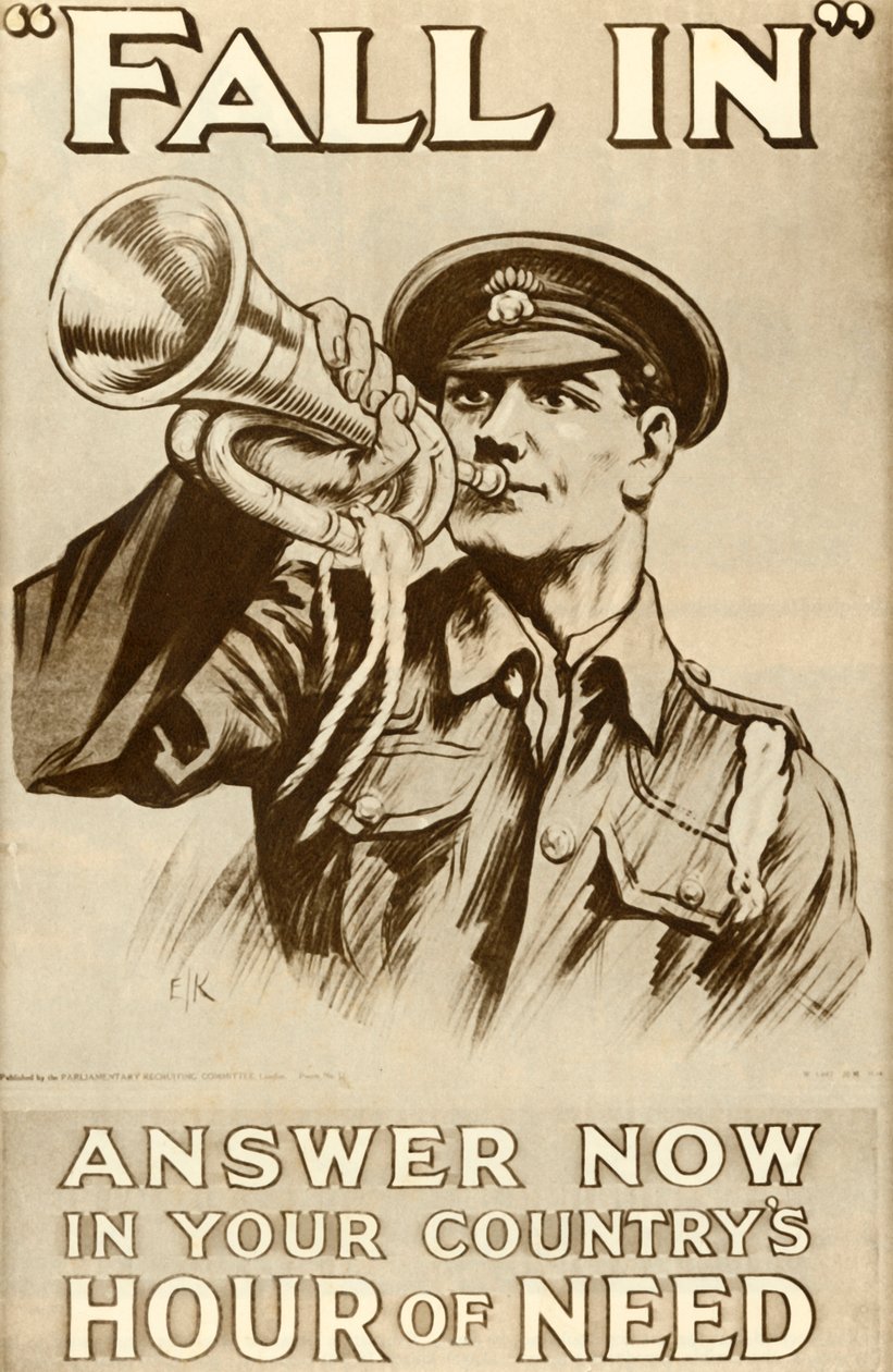 Fall In: Ülkenizin İhtiyaç Duyduğu Saatte, 1915, 1935