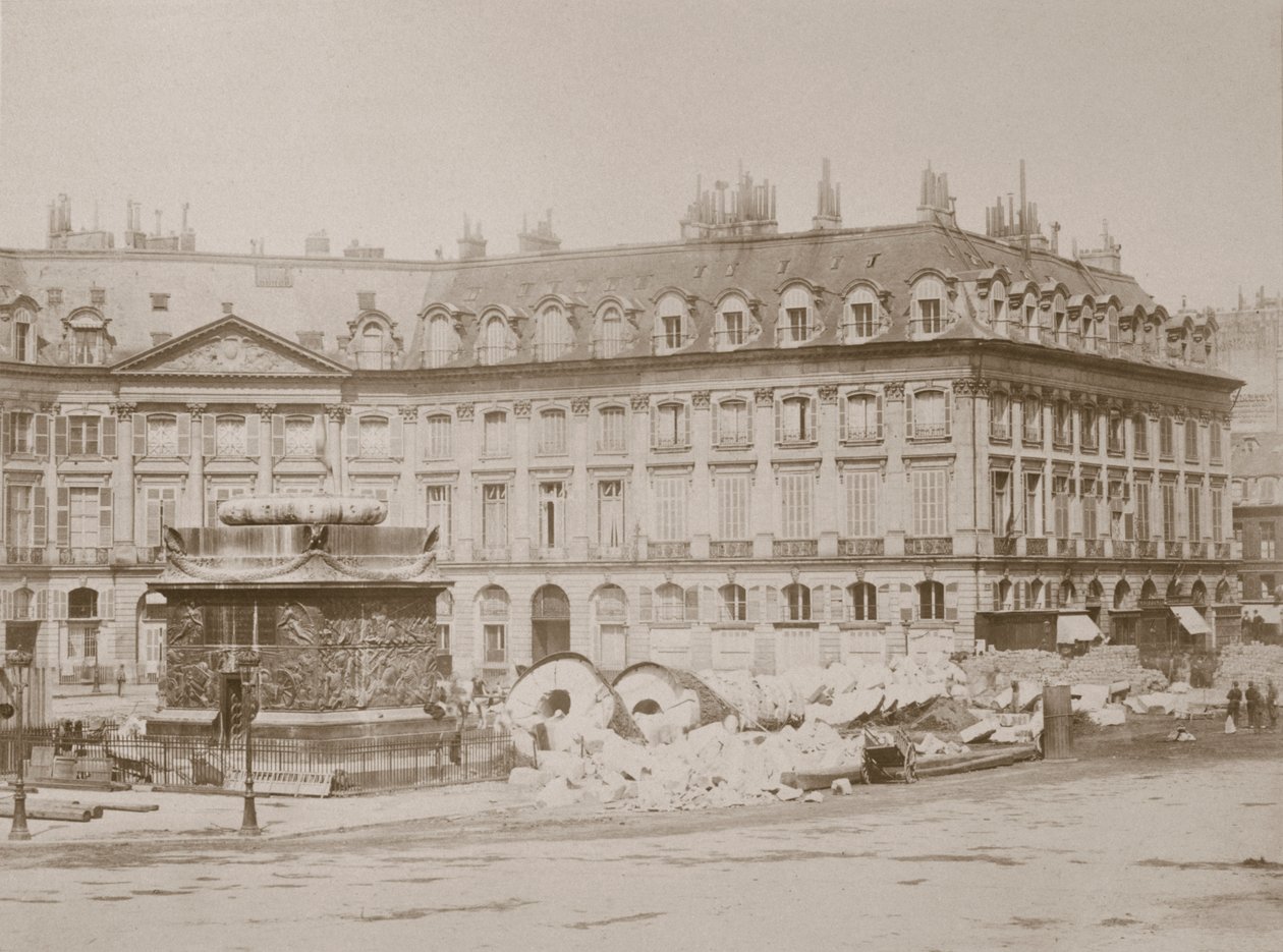 Düşmüş sütun, Place Vendome, Paris, 1871 by Unbekannt