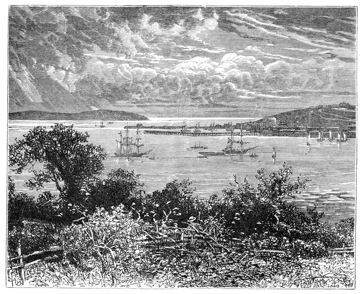 Falmouth Limanı, Cornwall, İngiltere, 1900 by Unbekannt