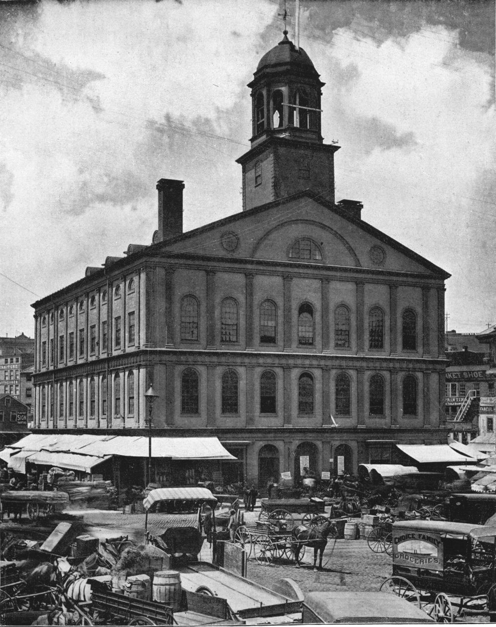 Faneuil Hall, Boston, ABD, c1900. by Unbekannt