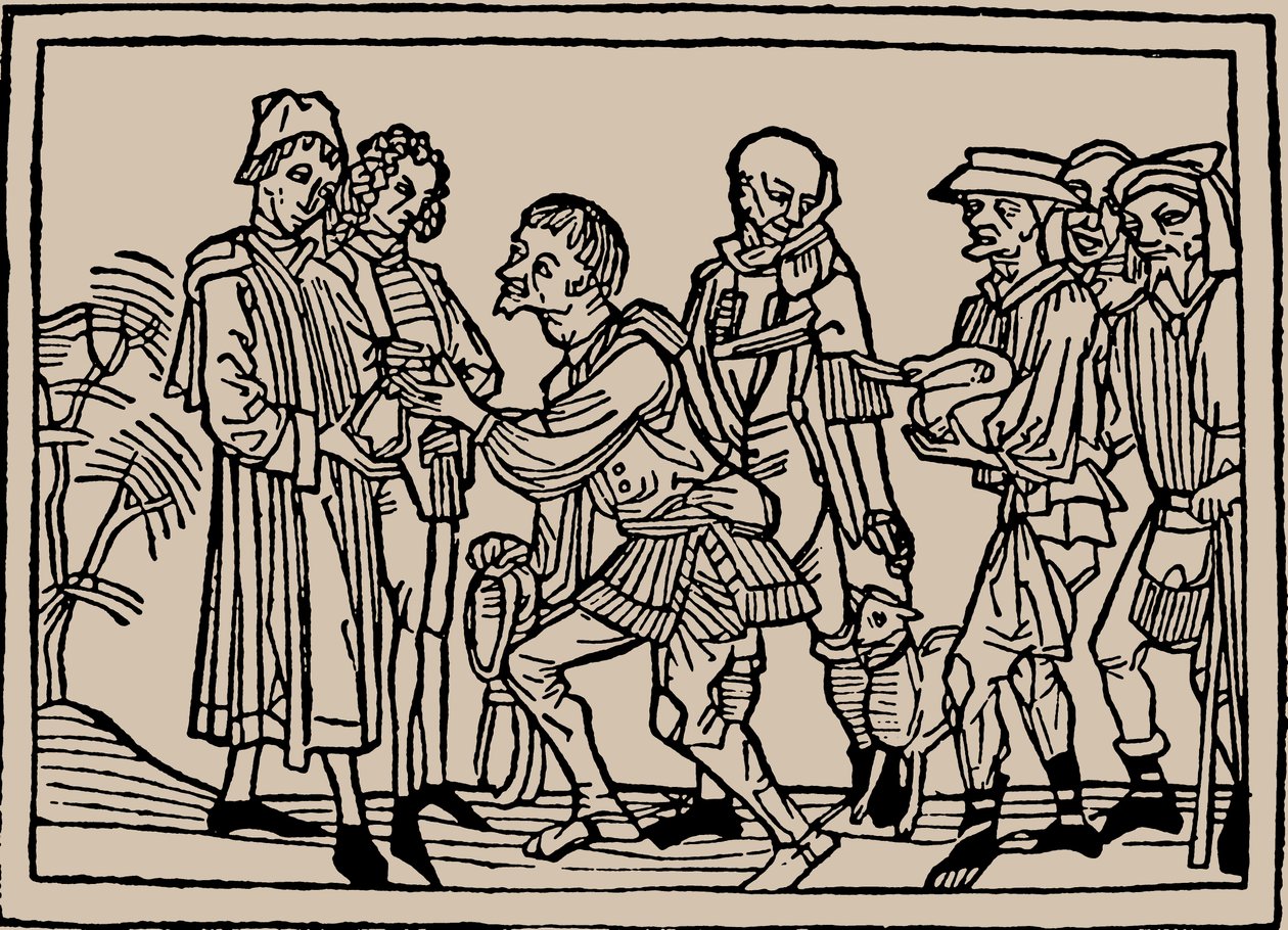 Çiftçiler, vergilerini toprak sahiplerine teslim ederken, 1479. by Unbekannt