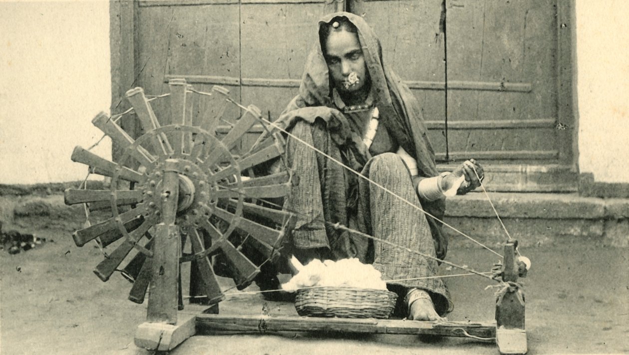 Kadın Eğirme, Jaipur. by Unbekannt