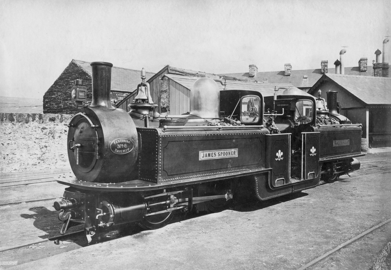 Ffestiniog Demiryolu buharlı Lokomotif No 8 James Spooner, 1872 by Unbekannt