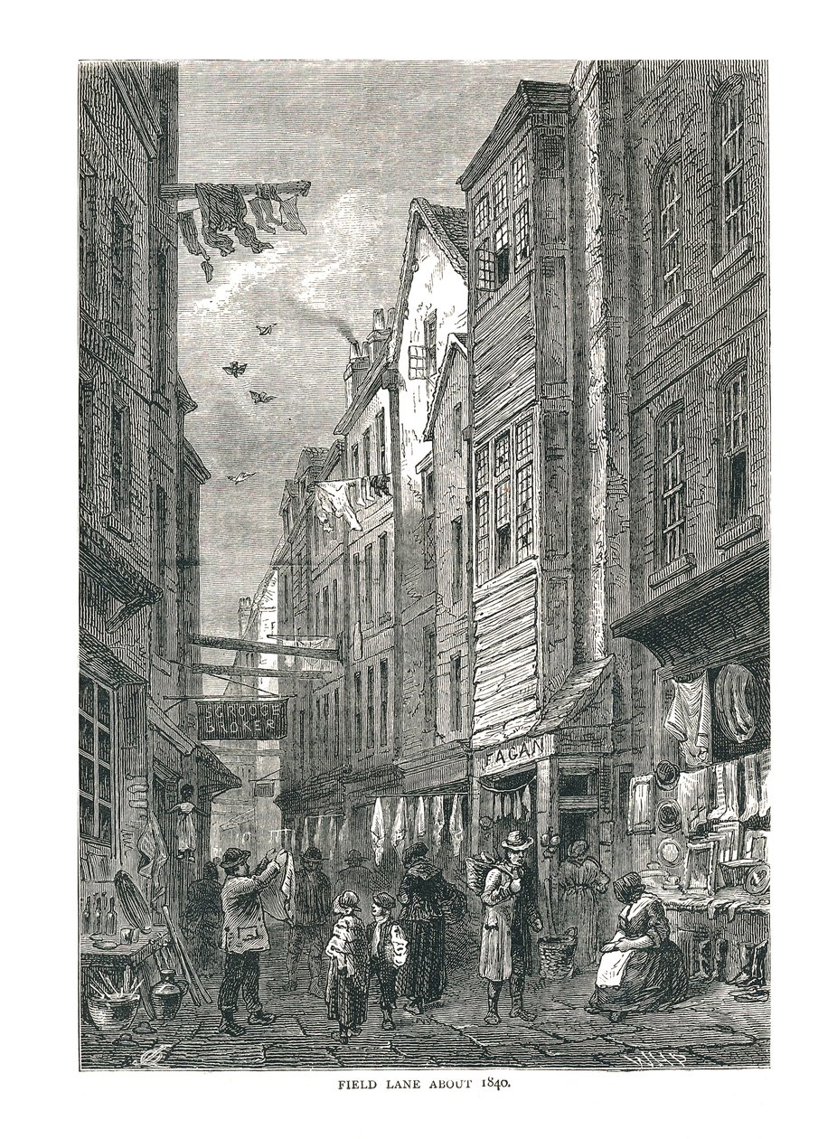 Field Lane yaklaşık 1840 by Unbekannt