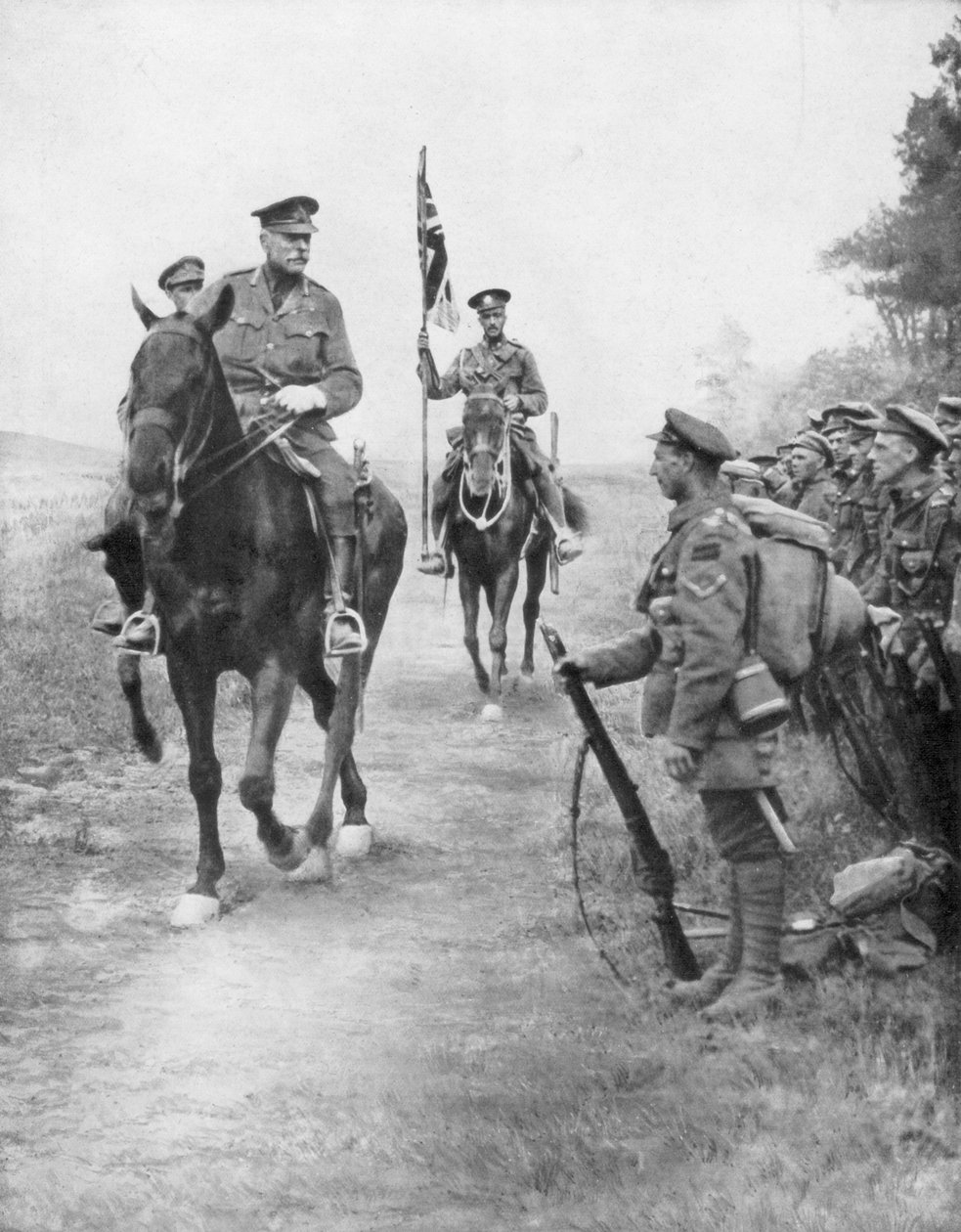 Mareşal Douglas Haig, Kanada birliklerini inceliyor, Drocourt-Queant, 31 Ağustos 1918, 1926 by Unbekannt