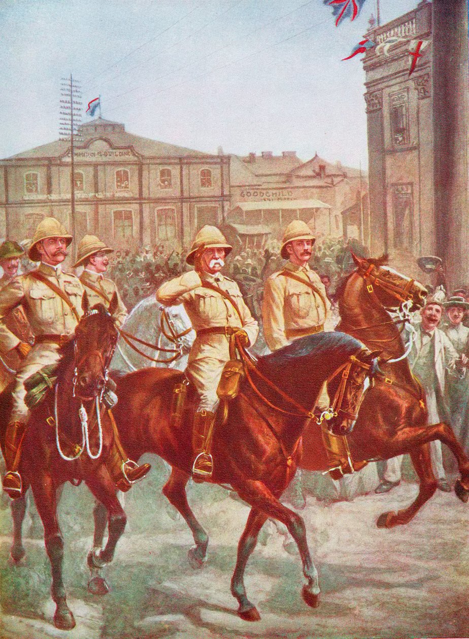 Kimberley kuşatmasını rahatlatan Mareşal Roberts, Boer Savaşı, Güney Afrika, 1900 by Unbekannt