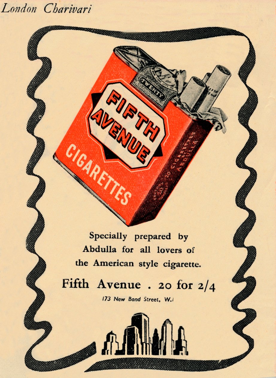 Fifth Avenue Sigaraları, 1946 by Unbekannt