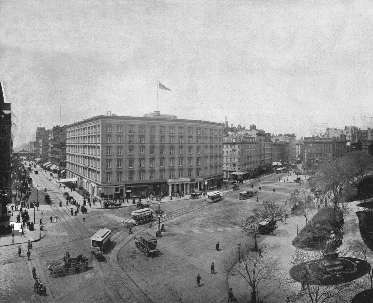 Fifth Avenue ve Madison Square, New York, ABD, c1900. by Unbekannt