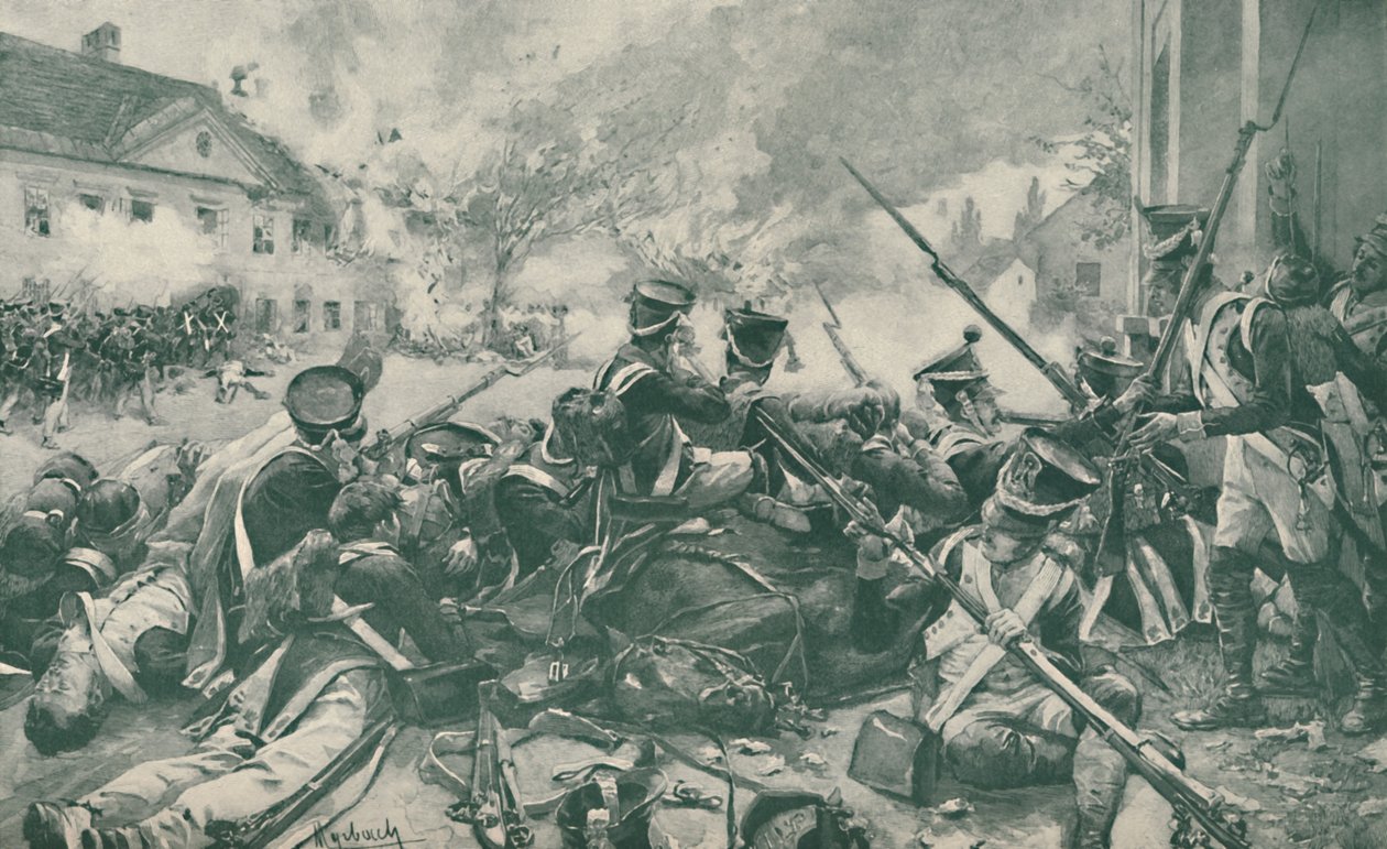 Essling Sokaklarında Kavga, 1809, 1896. by Unbekannt