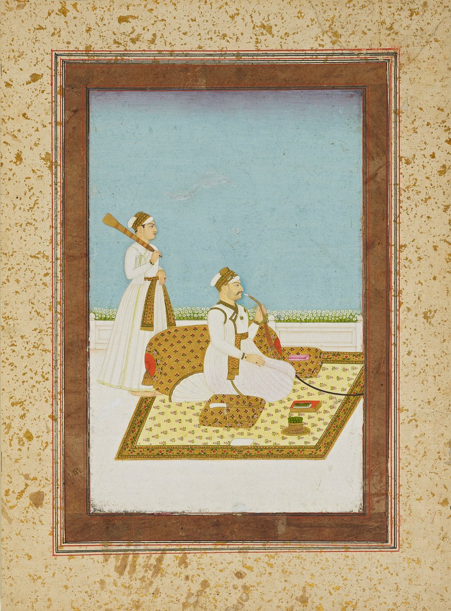 Nargileli terasta figür, 18.-19. yüzyıl by Unbekannt