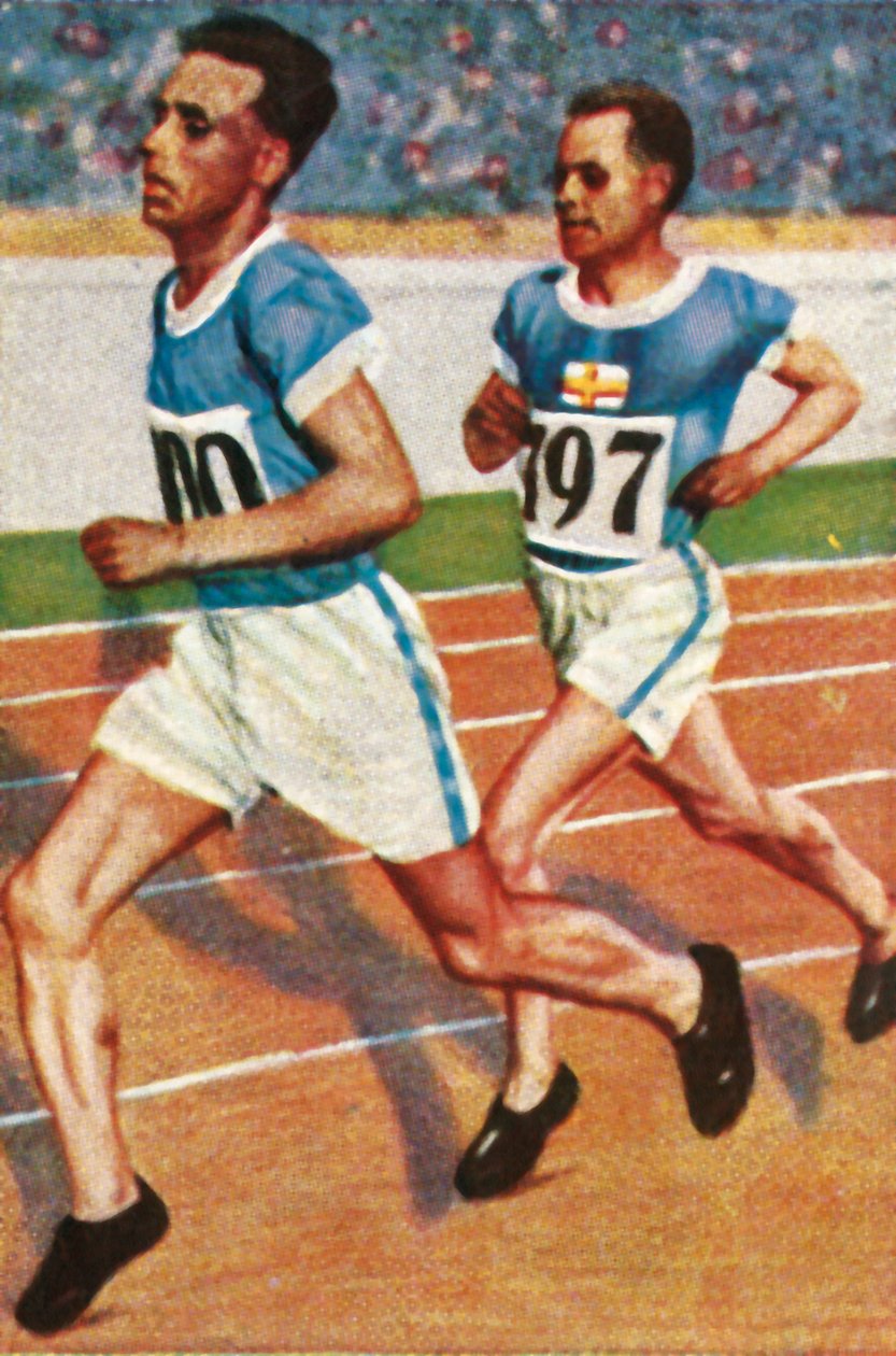 Finli Koşucular Ville Ritola ve Paavo Nurmi, 1928. by Unbekannt