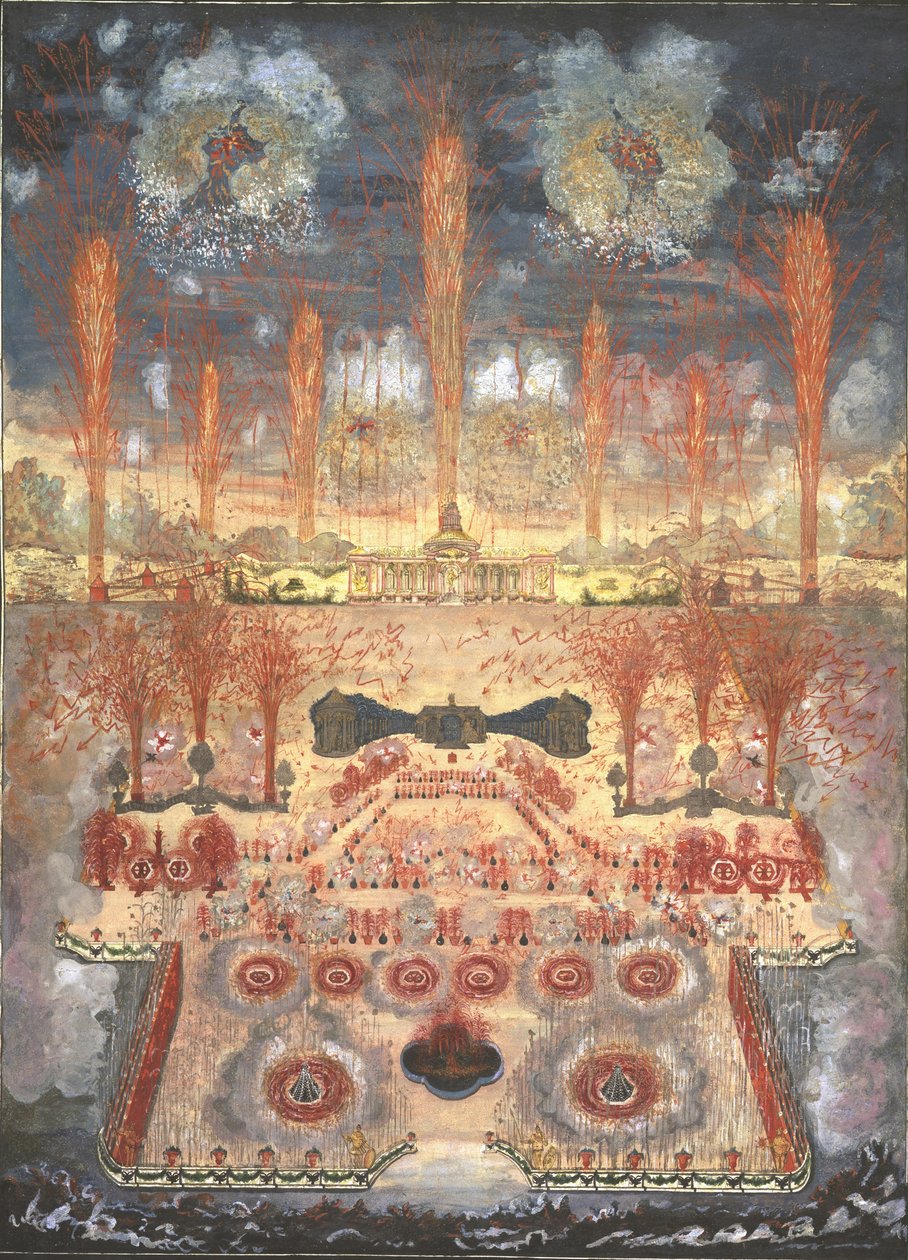 Havai fişekler ve aydınlatma, 16 Haziran 1744